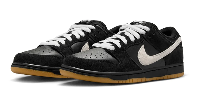 Nike SB Dunk Low Pro "Black / White / Gum Light Brown"