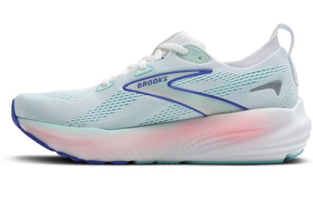 Brooks Glycerin 22 Running Shoe (Women) – White/Limpet Shell/Amparo Blue