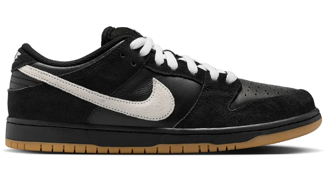 Nike SB Dunk Low Pro "Black / White / Gum Light Brown"