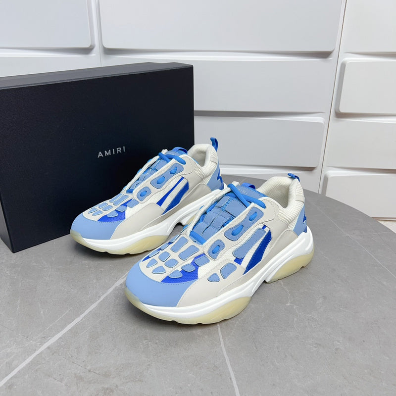AMIRI Bone Runner Sneaker – Blue/White Skeleton