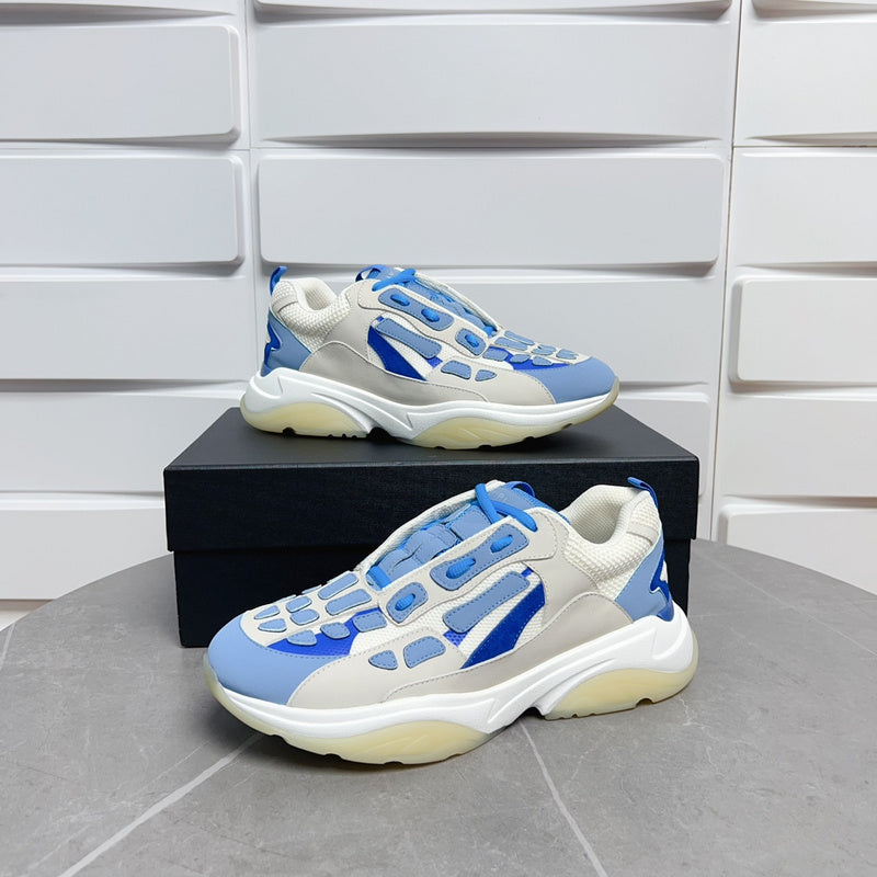 AMIRI Bone Runner Sneaker – Blue/White Skeleton