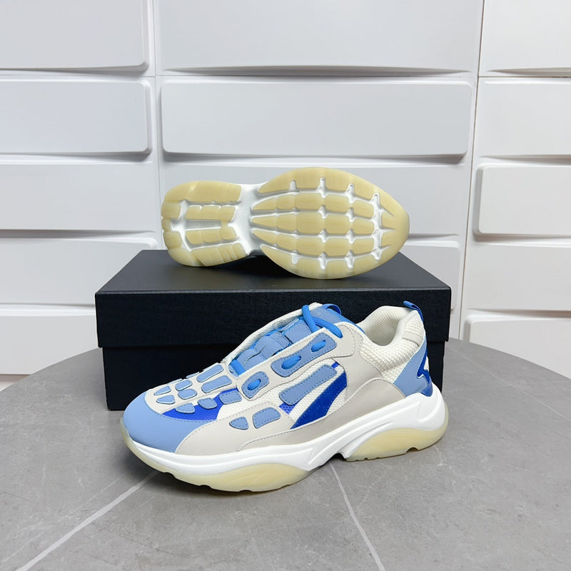 AMIRI Bone Runner Sneaker – Blue/White Skeleton