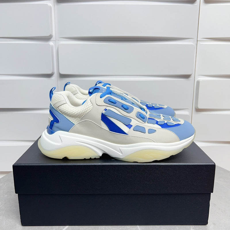 AMIRI Bone Runner Sneaker – Blue/White Skeleton