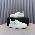 AMIRI Stars Court Low Sneaker – White/Silver Star