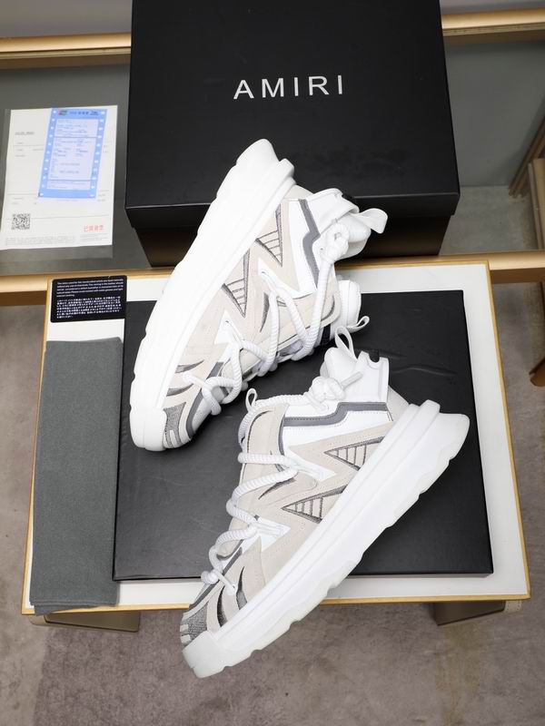 AMIRI Curve Runner Sneaker – White/Grey