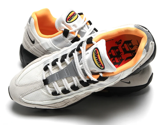Nike SB FC Pack Air Max 95 "Sail / Black / Laser Orange" IQ8395-100
